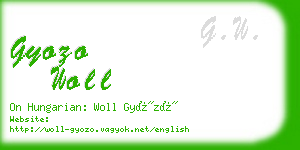 gyozo woll business card